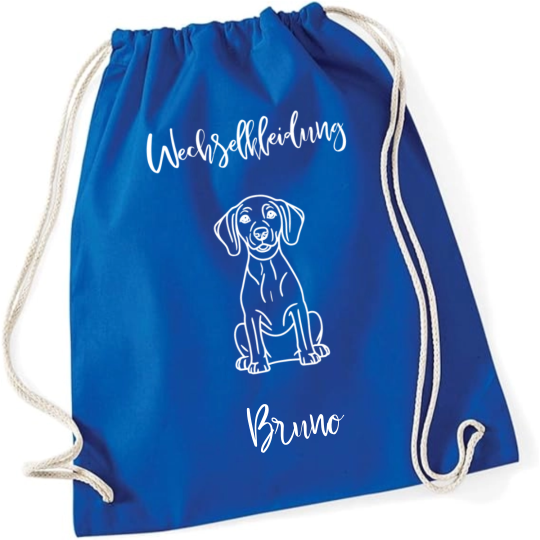 Wechselkleidung - personalisierter Turnbeutel