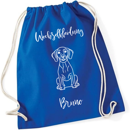 Wechselkleidung - personalisierter Turnbeutel