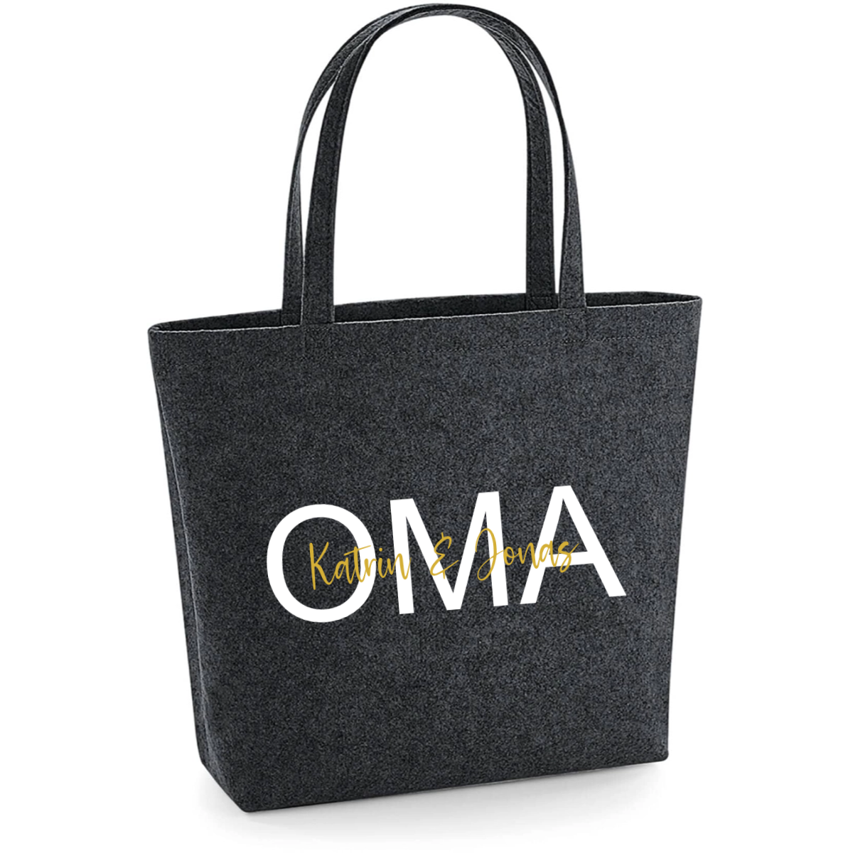 Personalisierter Filzshopper