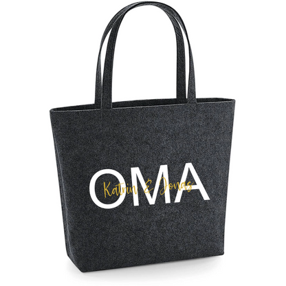 Personalisierter Filzshopper