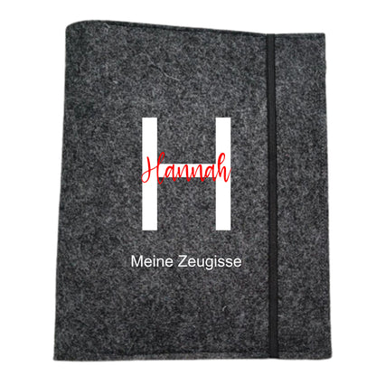 Filzmappe - Meine Zeugnisse/Meine Urkunden